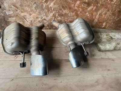 MERCEDES SL55 SL500 SL600 03-08  SET OF 2 REAR EXHAUST MUFFLER  W TIPS - Image 1 of 4