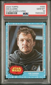 DIN DJARIN (PSA 10) 2023 Topps Star Wars Living Card #400 -949 - Picture 1 of 2