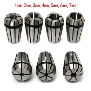 ER11 Collet Chuck Spring Tool 45 Carbon Steel 7Pcs CNC Lathe Replacement - Picture 1 of 9
