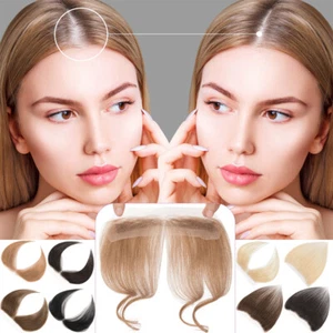 Full Lace Base Real Remy Human Hair Hand-Tied Topper Receding Hairline Hairpiece - Picture 1 of 24