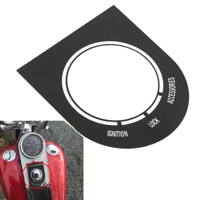 Placa de identificación del interruptor de la cubierta del tablero para Harley Fat Boy Dyna Heritage Softail FXSTS FXSB Foto 1 de 4