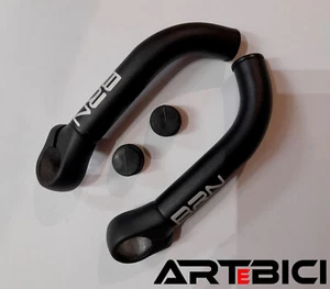 Corna appendici alluminio nere per manubrio 22 mm bici - Foto 1 di 1