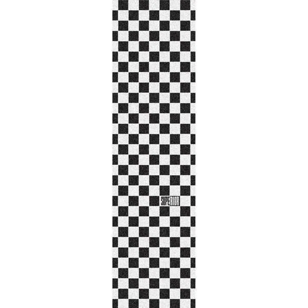New Superior Checker Black/White Skateboard Griptape - (1 Sheet)