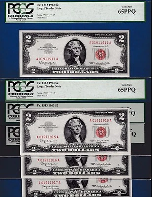 $2  LEGAL TENDER NOTE Birth Year S/N  1953, 1954, 1955 TO 1985  *PRICE FOR ONE* - Image 1 of 2