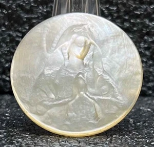 Tolles antikes Jungfrau Maria Schälmutter, Perlmutt, handgeschnitztes Design - Bild 1 von 9