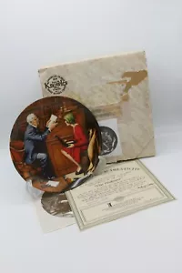 Decorative The Professor 1986 Edwin Knowles Norman Rockwell Limited Edition good - Picture 1 of 12