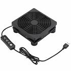 Upgraded 120Mm 5V Usb Powered Pc Router Fan With Speed Controller High Airflow