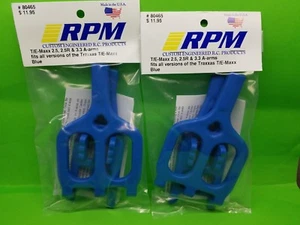 2 PACK RPM 80465 Front Rear Blue Suspension Arms Traxxas 2.5 3.3 T-maxx Emaxx - Picture 1 of 1