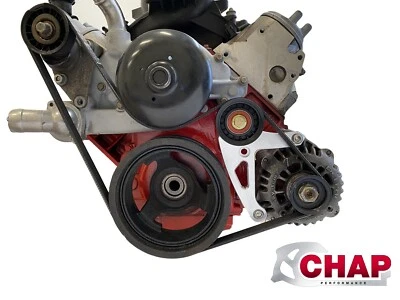 LS Truck Spacing Low Mount Alternator Bracket LSX LS1 LS6 Triangles - Image 1 of 4