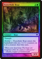 Festerhide Boar FOIL Innistrad NM Green Common MAGIC GATHERING CARD ABUGames