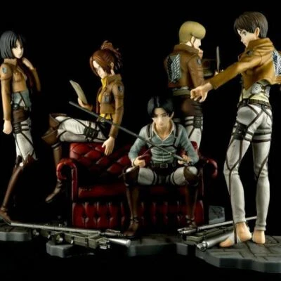 5 Figures Full Set ATTACK OF GIANTS ATTACK ON TITAN ICHIBAN KUJI Banpresto new - Image 1 of 4