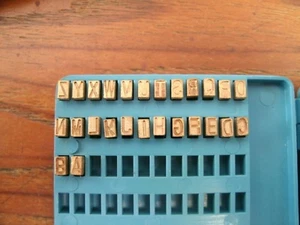 NUMBERS & LETTERS 36 CHARACTERS EMBOSSER CODER PARTS SET FOR FR-900 BAG SEALER - Picture 1 of 5