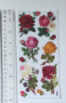 Violette Collection - KALEIDOSCOPE! ROSES - 1 Sheet of ROSES Stickers #C11
