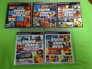 EMPTY CASES!    Grand Theft Auto Trilogy PlayStation 2 PS2 GTA 3 Vice City San - Picture 1 of 9