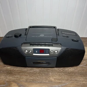 Audiophase CD-188E Tragbarer Compact Disc Stereo Radio Kassettenrekorder GETESTET - Bild 1 von 7