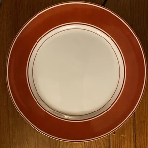 Set of 3 Classic 1975 Fitz and Floyd Rondelet 10.25” Dinner Plate Terra Cotta - Picture 1 of 4