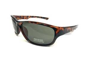 NWT GUESS GF0210 52N Mens Sunglasses Brown-Tortoise/Green $80- tiny defect - Picture 1 of 9