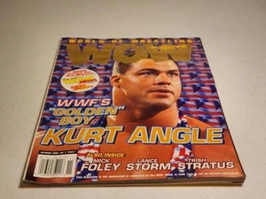 World Of Wrestling Magazine WOW November 2000 GOLDEN BOY KURT ANGLE - Picture 1 of 4