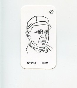 #LK.2635 BILL KLEM Variant "A" Spot The Winner Baseball Game Card