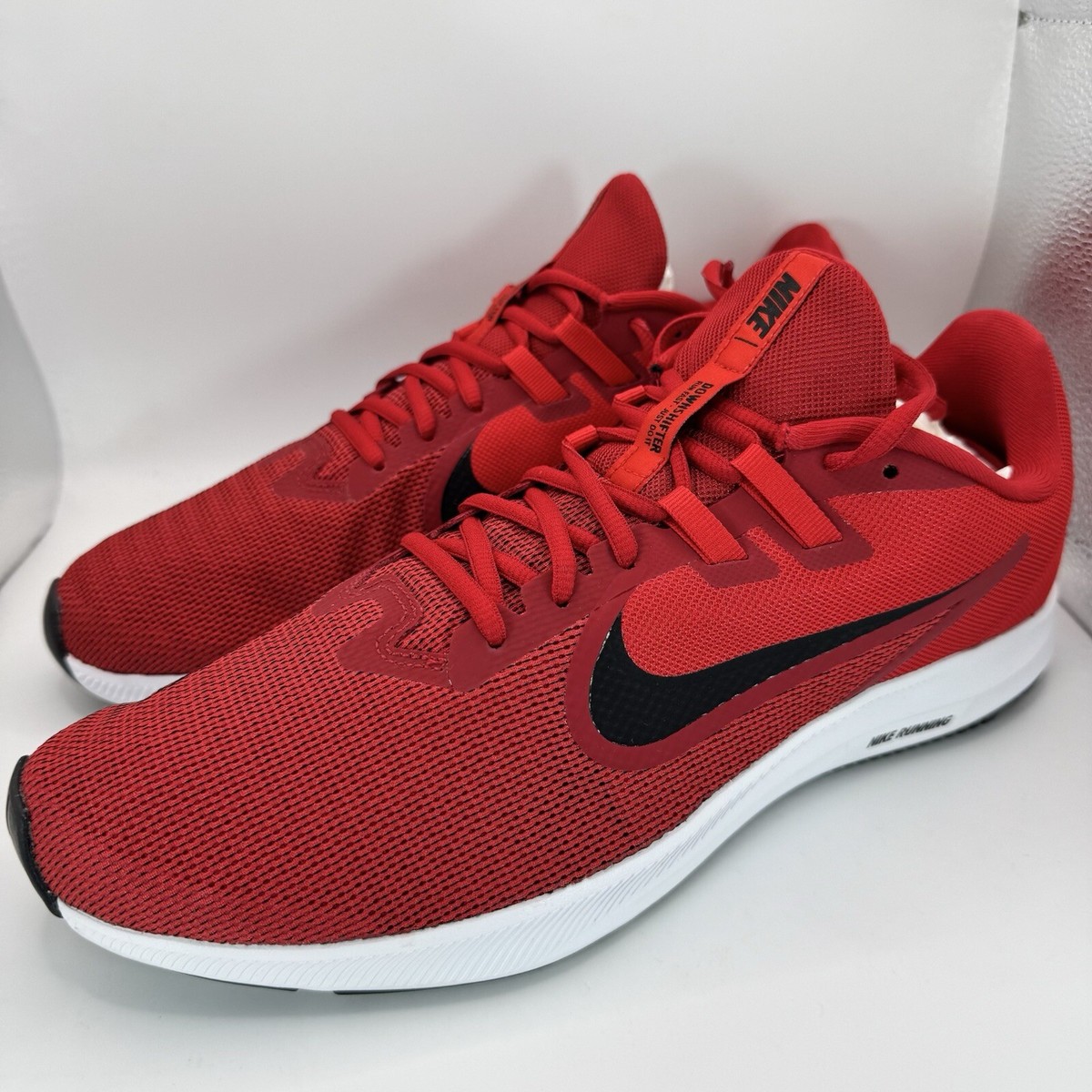 Nike Downshifter 9Gs Red/Black/White | Boys' Trainers | Wynsors