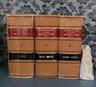 Vintage Antique Book Set Thick Heavy Law Books Staging Props Shelf Display 