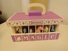 BREYER MAGIC 6 UNICORN HORSE STABLE CARRY CASE+6 UNICORNS.    3/27/24.