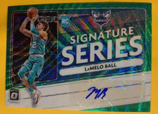 LAMELO BALL - 2020-21 DONRUSS OPTIC - SIGNATURE SERIES - RC AUTO GREEN WAVE SSP