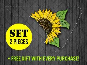 Sunflower Fender Vent Vinyl Decal Sticker, JL / JLU / JT Fender Vent Decal - Picture 1 of 3