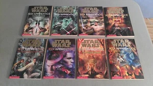 Star Wars: Jedi Apprentrice Paperbacks 1-8 All First Printing 1999 -2000 - Picture 1 of 18