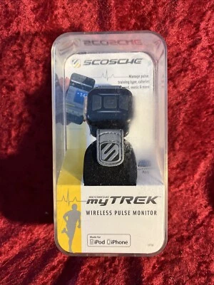 SCOSCHE IPTM MYTREK MY TREK WIRELESS PULSE MONITOR IPOD IPHONE ANDROID FITNESS - Image 1 of 2