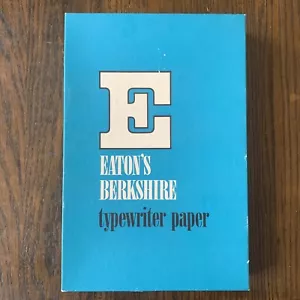 Vtg Eatons Opaque Diamond White Bond Typewriter Paper 8.5" x 13" DW 16-3 Kolke - Picture 1 of 4