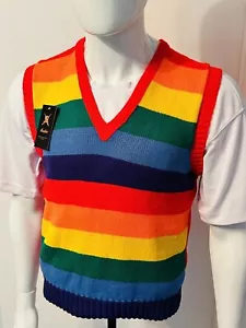 BNWT RAINBOW LGBTQ+ GAY PRIDE FREEDOM TANK TOP VEST PULLOVER **MULTIPLE SIZES** - Picture 1 of 2