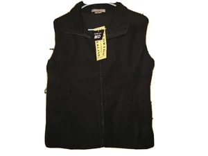 COLORADO TIMBERLINE Weste schwarz Full Zip Fleece Reißverschlusstaschen Damen Medium *NEU* - Bild 1 von 8