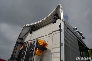 To Fit MAN TGX XXL Steel Perimeter Wind Kit Side Light Strips + Red LEDs - Picture 1 of 6