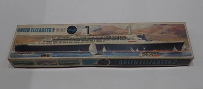 AIRFIX QUEEN ELIZABETH 2 MODEL KIT SCALA 1:600 CON SCATOLA VINTAGE (12S) - Immagine 1 di 4