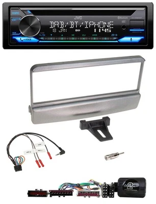 JVC Bluetooth Lenkrad USB DAB CD Autoradio für Ford Mondeo 2000-2002 silber - Bild 1 von 4
