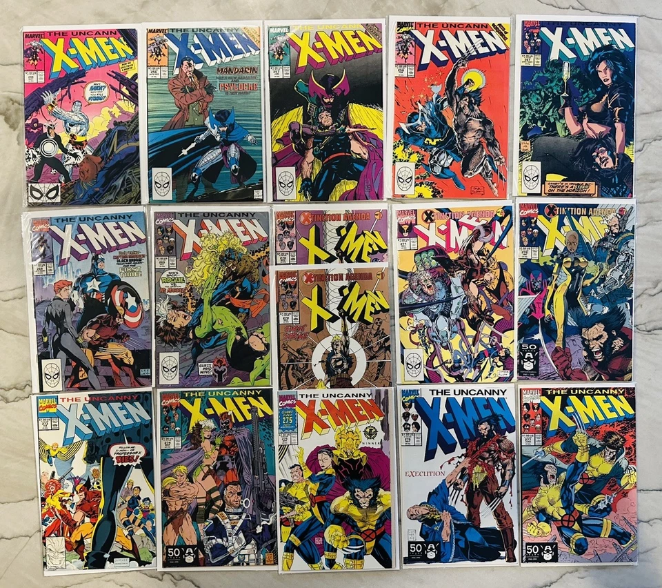 Uncanny X-Men Juego Completo Jim Lee Run Lote 248 256 257 258 267 268 269 270 271 272 Foto 1 de 4