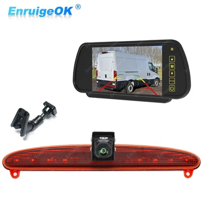 Caméra de recul avec ecran 7" Feu stop LED+Support Pour IVECO Daily 2015-2020 - Photo 1/4