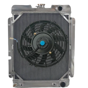 Aluminum Radiator+Fan for 1961-1967 Ford Econoline Lower Passenger Automatic AT - Picture 1 of 6