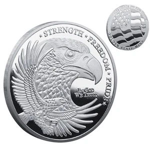 Silver Eagle With Flag 1 Oz 999 Round - Picture 1 of 5