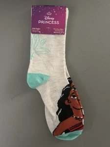 New Disney Princess Kids Socks Moana Shoe Size 10-4 - Picture 1 of 2