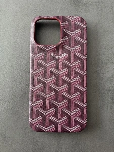 Goyard Handy Hülle Rot | iPhone 16 Pro Max - Bild 1 von 4