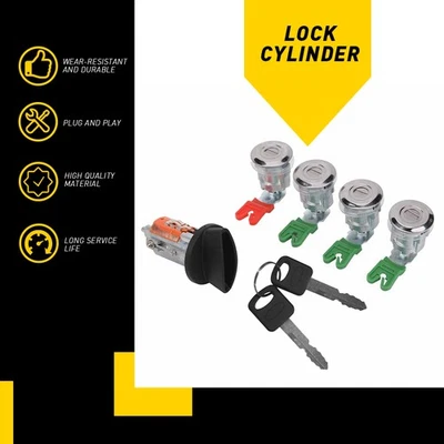 Cilindro de ignição 4x trava de porta para Ford Econoline Van E150 E250 E350 703369 - Imagem 1 de 4