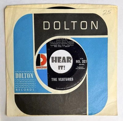 Sinister FUZZ Surf Instro Rocker OST 45 THE VENTURES Arabesque DOLTON hear NM Foto 1 de 4