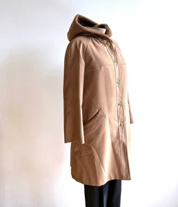 1970s Cashin Style Forecaster Coat Faux Fur Lined Turnlock Vintage Sz 6 8 70s - Picture 1 of 11