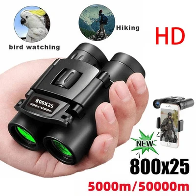 800x25 HD Binoculars BAK4 FMC Lens Portable Long Range for Hunting Camping - Image 1 of 4