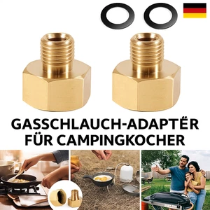 2 Pièces Adaptateur Gaz, 1/2" Droit vers 1/4" Gauche, Adaptateur Bouteille de Gaz 1/2 Pouce IG - Photo 1/1