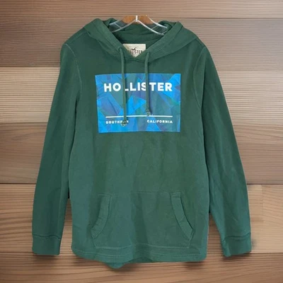 Hollister California Sudadera con Capucha Para Hombre Talla S Verde Sudadera Manga Larga Pullover Foto 1 de 4