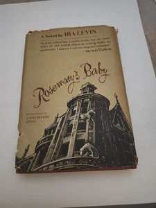 Rosemary's Baby by Ira Levin 1967 BCE Gutter Code 6K HC/DJ Modern Deviltry - Foto 1 di 7