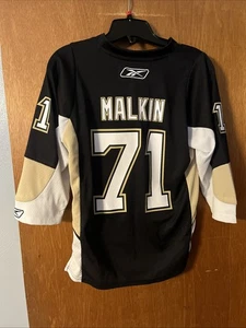 Reebok Pittsburgh Penguins Evgeni Malkin Trikot Jugend S/M Hockey Small/Medium - Bild 1 von 4